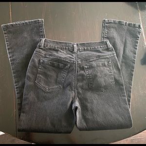 Womens Black 6PS Tummy Control Boot Cut Jeans